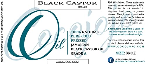 Black Castor Flaxseed Oil 4 oz for Hair Growth and Nourishment - Image 3