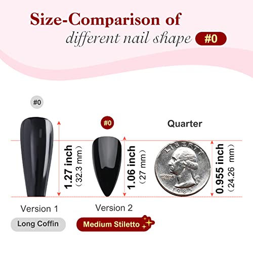 Black Outlined Acrylic Nails - Image 4