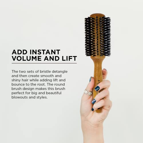 Bass Boar Bristle Hair Brush for Smooth Shiny Hair Medium Size New Condition - Image 5