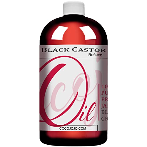 Black Castor Flaxseed Oil 4 oz for Hair Growth and Nourishment