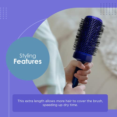 Ionic technology square hair brush for smooth styling. - Image 3