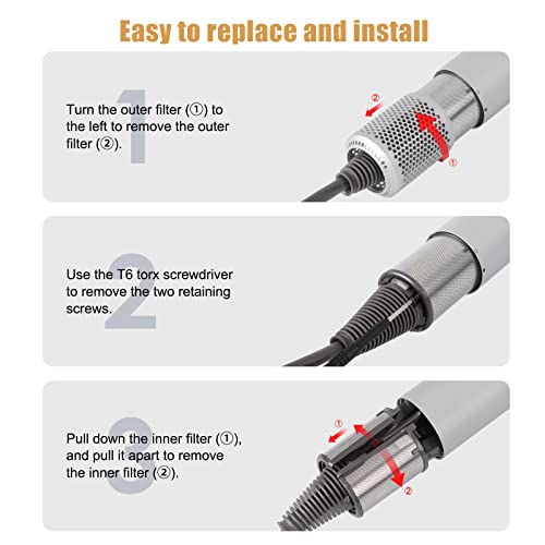 Hair dryer filter for maintenance and cleaning. - Image 3