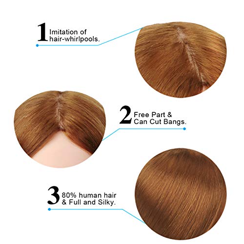 Blonde mannequin head with human hair. - Image 6
