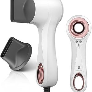Compact, foldable blow dryer for on-the-go styling.