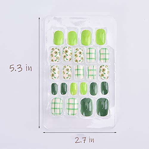 ?Avocado-themed acrylic nails design? - Image 4