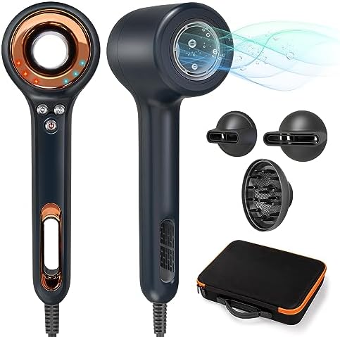Round brush attachment for blow dryer.