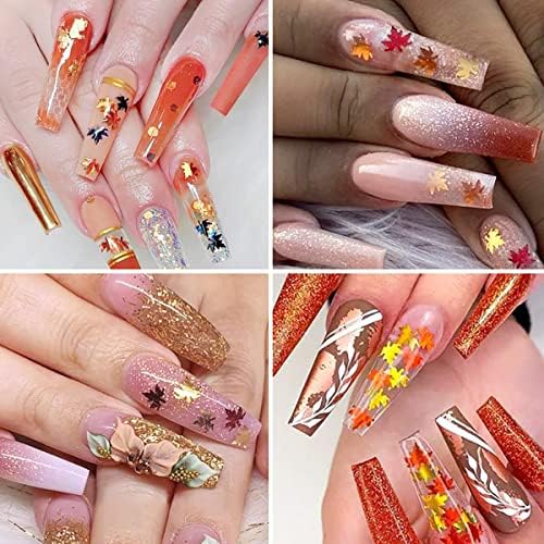 Autumn Acrylic Nail Designs: Shorter version. - Image 2