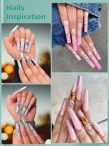 Acrylic Nails Set with Two Colors for Stylish Nail Art and Design - Image 2