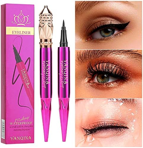 Bold Yellow Black Eyeliner Kit, Effortless Application for Stunning Eye Looks - Image 3