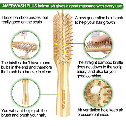 Eco-friendly Bamboo Hair Brush - Image 3