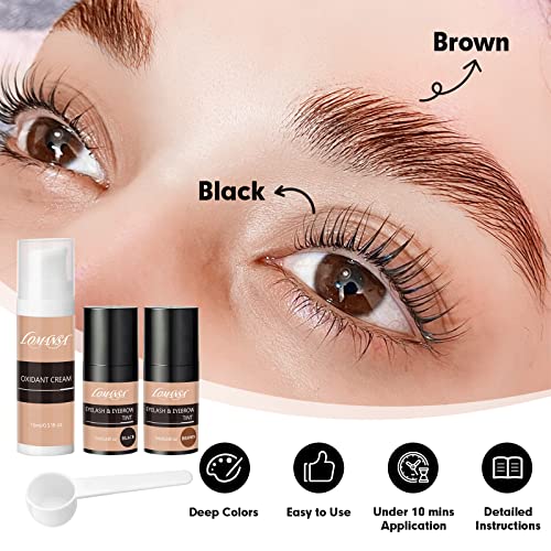 Black Hair Eyebrow Color Kit for Perfect Matching Shades and Easy Application - Image 9