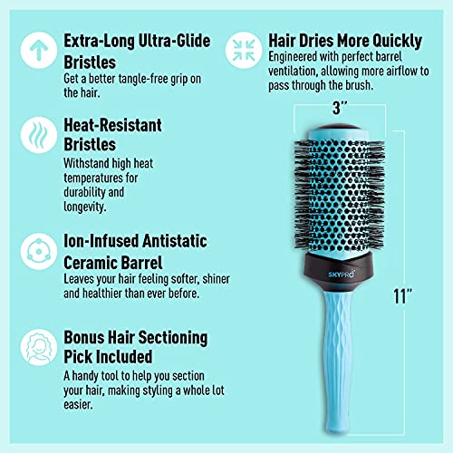 Babyliss 1.5-Inch Round Brush Blow Dryer for Fast, Effortless Hair Styling - Image 4