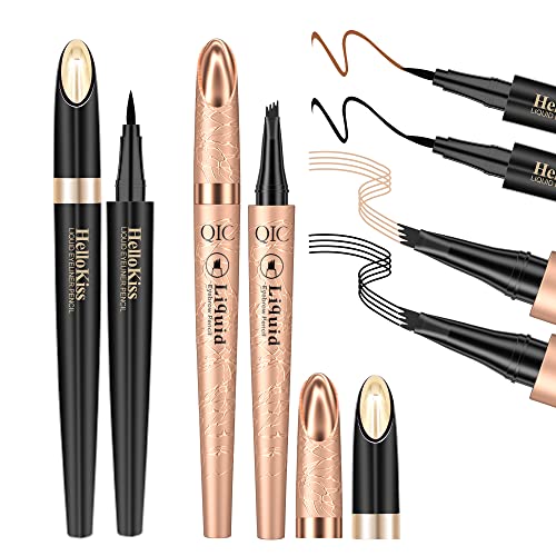 Waterproof Black Eyeliner Pencil 0.01 oz for Smudge-Proof, All-Day Wear