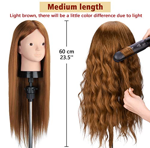 Blonde mannequin head with human hair. - Image 5
