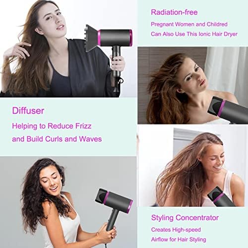 Hair styling tool with diffuser attachment. - Image 6