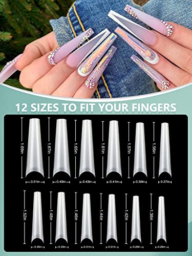 Acrylic Nails Set with Two Colors for Stylish Nail Art and Design - Image 7
