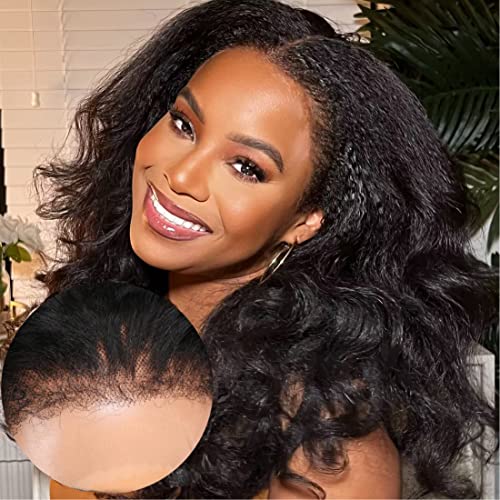 ?Kinky Afro Human Hair Full Lace Wig?