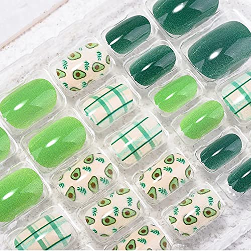 ?Avocado-themed acrylic nails design? - Image 3