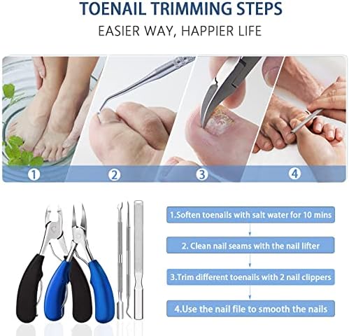 Large Ergonomic Toenail Clipper for Effortless Trimming of Thick Nails - Image 6