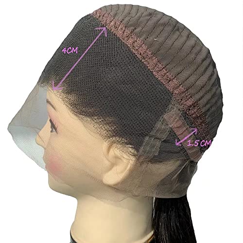 Yaki Human Hair Lace Front Wig - Natural Black, 150% Density - Image 4