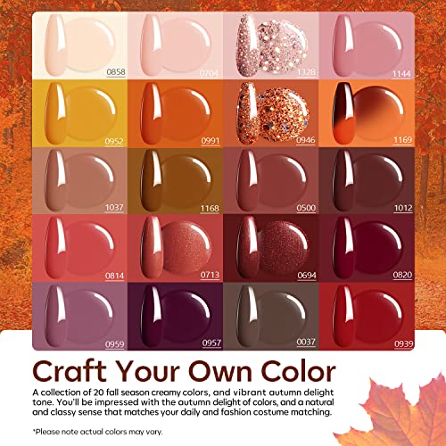 Fall-inspired gel nail polish for trendy autumn looks. - Image 5