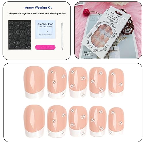 White acrylic nails for a clean and classic look. - Image 5