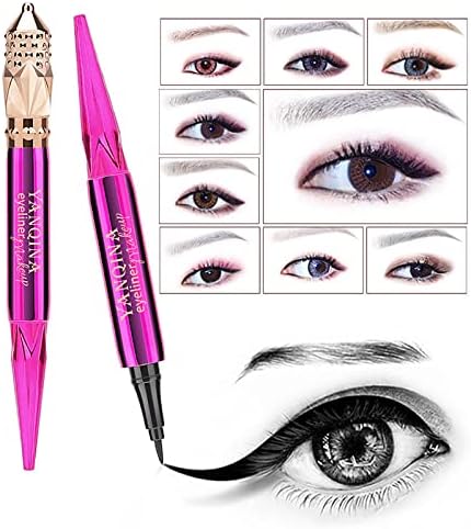 Bold Yellow Black Eyeliner Kit, Effortless Application for Stunning Eye Looks - Image 5