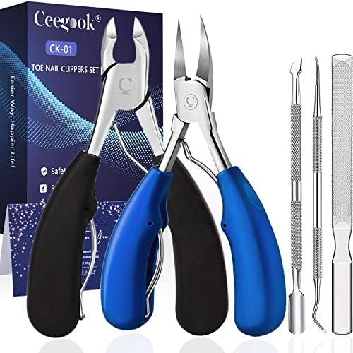 Large Ergonomic Toenail Clipper for Effortless Trimming of Thick Nails