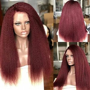 13x4 Lace Front Straight Yaki Human Hair Wig 150% Density