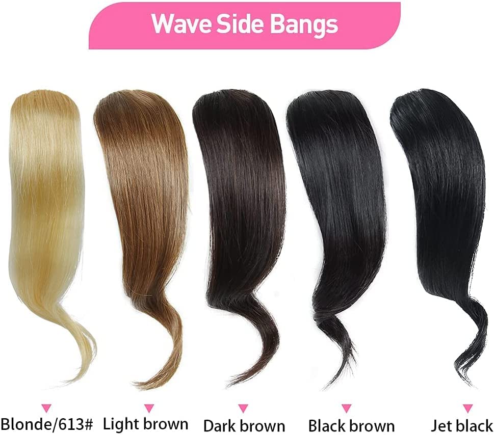 Blonde Human Hair Clip-In Bangs ? Short Version - Image 6