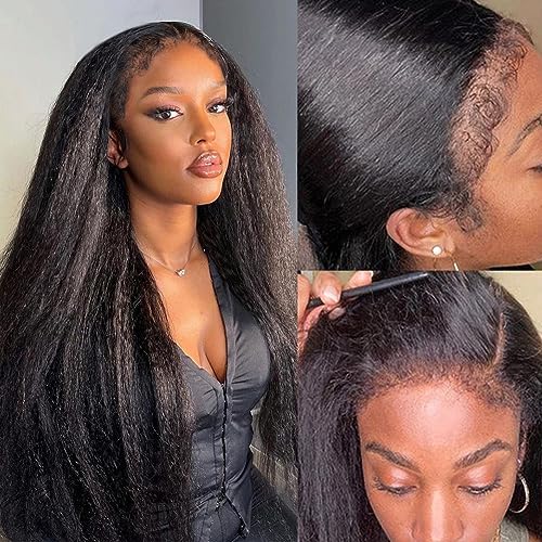 ?Human Hair Afro Curl Lace Front Wig?