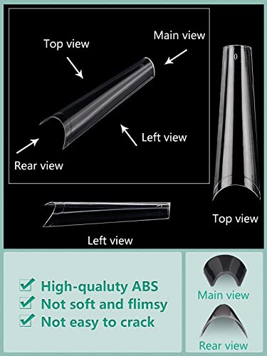 Acrylic Nails Set with Two Colors for Stylish Nail Art and Design - Image 4