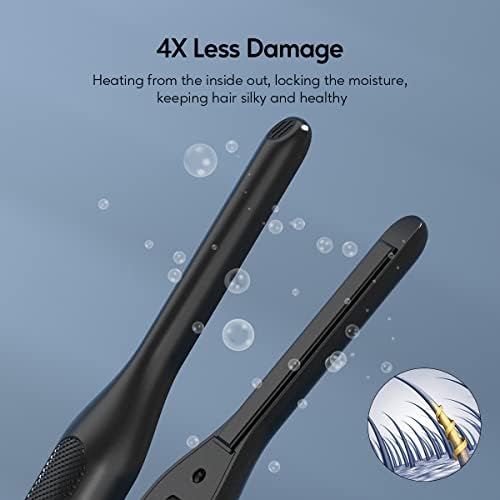 Amika Ceramic Straightening Brush for Fast Styling and Smooth Hair - Image 2