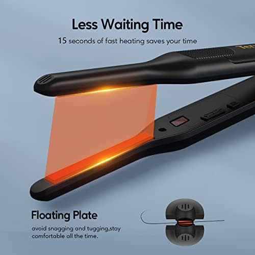 Amika Ceramic Straightening Brush for Fast Styling and Smooth Hair - Image 4