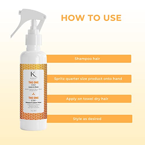 Nourishing Anti-Frizz Leave-In Conditioner Spray for Smooth, Manageable Hair - 8 oz - Image 4