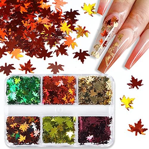 Autumn Acrylic Nail Designs: Shorter version.