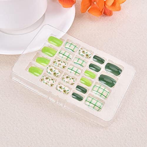 ?Avocado-themed acrylic nails design? - Image 2