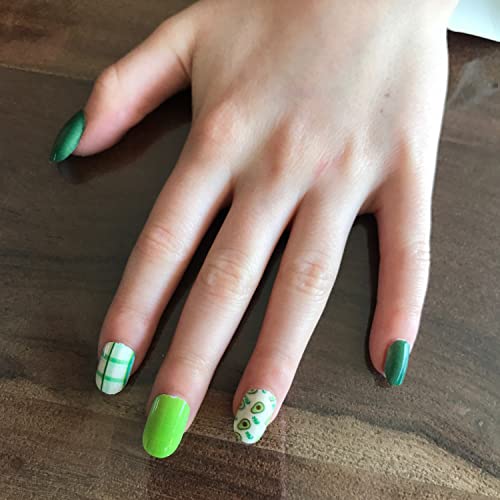 ?Avocado-themed acrylic nails design? - Image 6