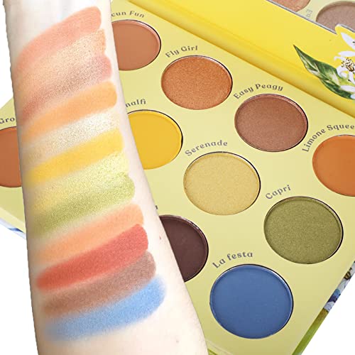 Shade & Shine Bailey Sarian Inspired Yellow 12 Shade Eyeshadow Palette New - Image 3