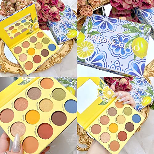 Shade & Shine Bailey Sarian Inspired Yellow 12 Shade Eyeshadow Palette New - Image 5