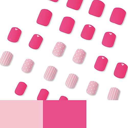 Barbie pink nails with acrylic design. - Image 4
