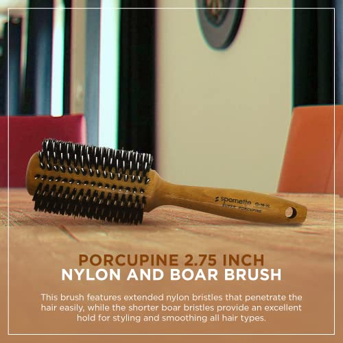 Bass Boar Bristle Hair Brush for Smooth Shiny Hair Medium Size New Condition - Image 2
