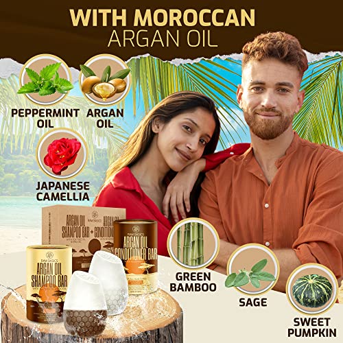 Beco Argan Oil Shampoo Bar 100g for Nourishing Moisturizing Vegan Hair Care - Image 4