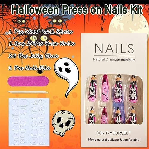 ?Beetlejuice-Inspired Acrylic Nails? - Image 6