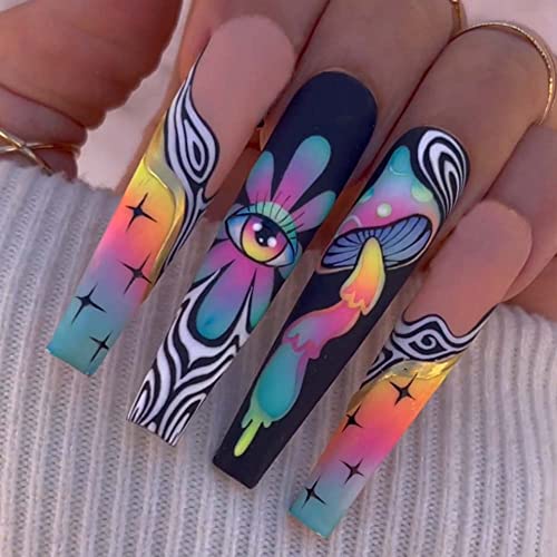 ?Birthday Coffin Nails: Acrylic?