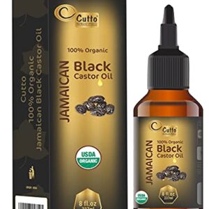 8 oz Black Castor Oil and Chebe Hair Cream for Intense Moisture and Growth