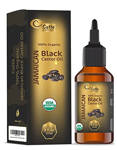 8 oz Black Castor Oil and Chebe Hair Cream for Intense Moisture and Growth