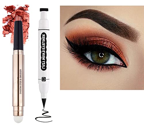 Black Cat Eye with Black Eyeshadow