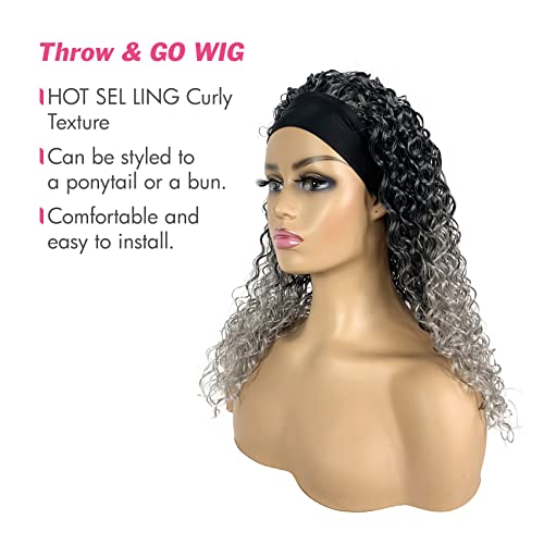 Black & Grey Human Hair Wig - Image 3