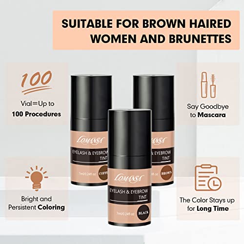 Black Hair Eyebrow Color Kit for Perfect Matching Shades and Easy Application - Image 5